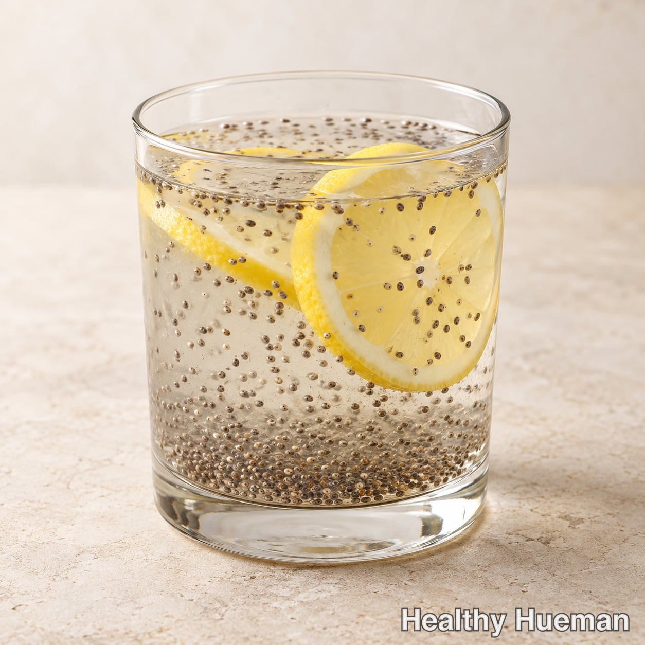 Chia lemon water
