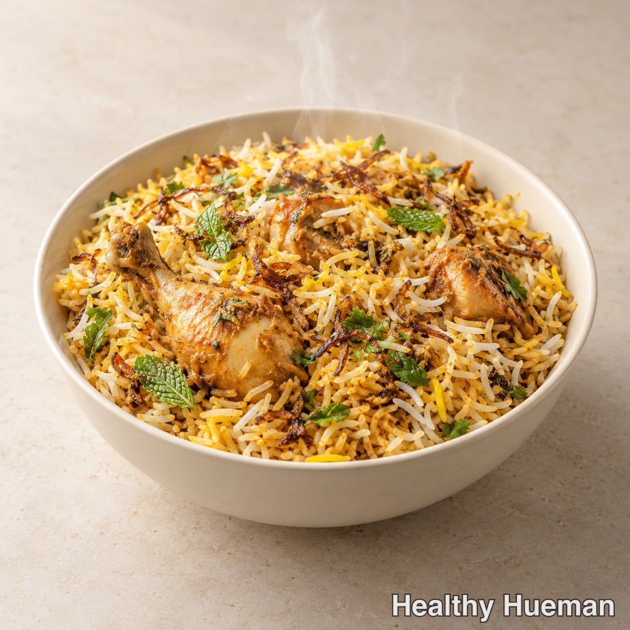 Home-style chicken biryani