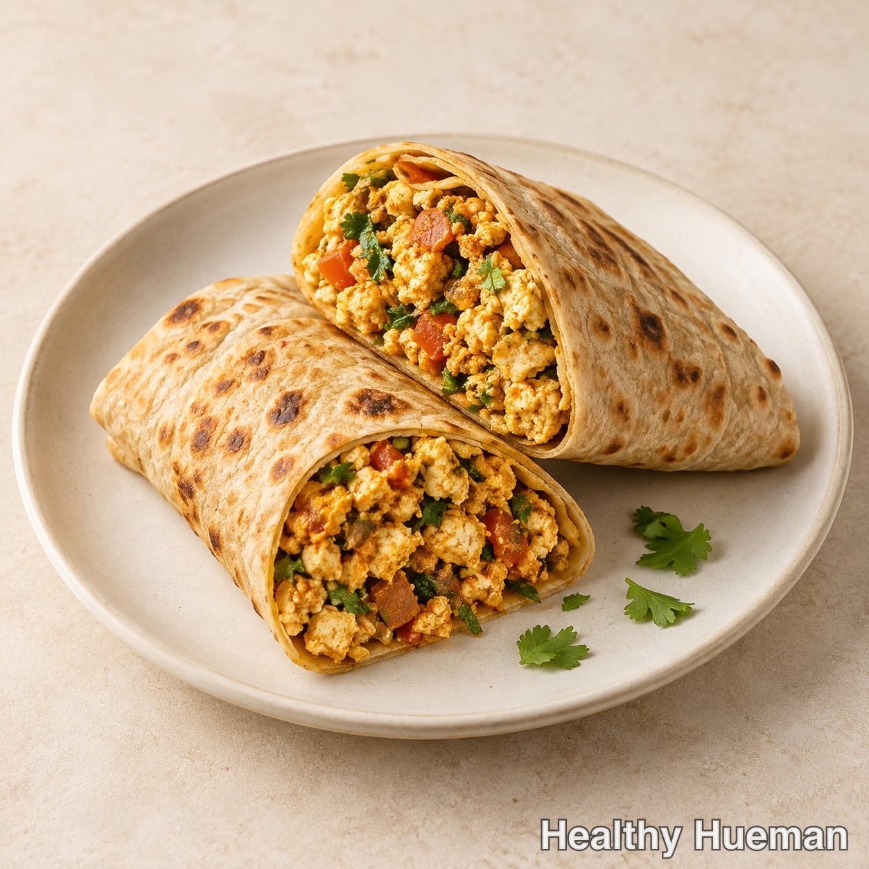 Paneer bhurji wrap