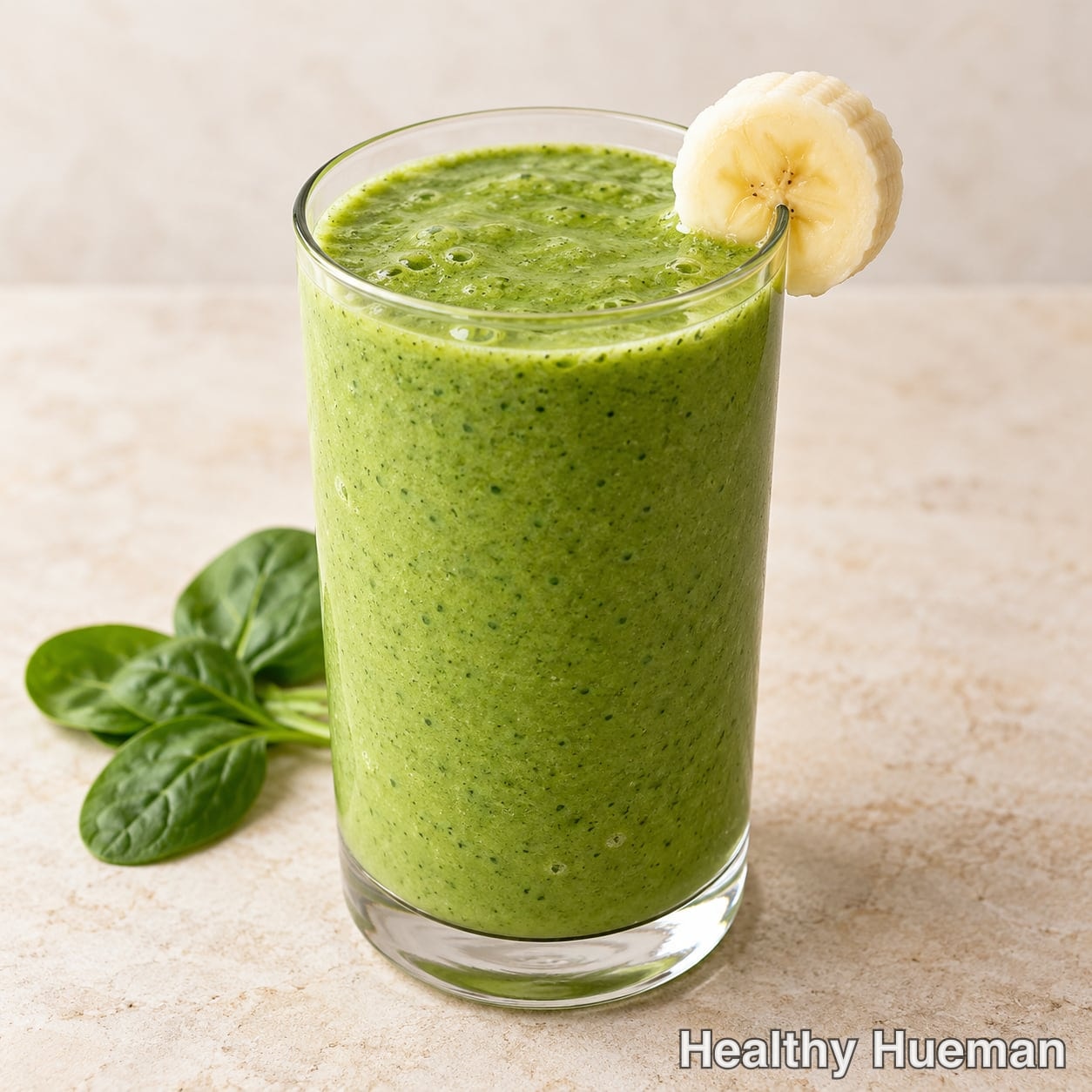 Spinach banana green smoothie