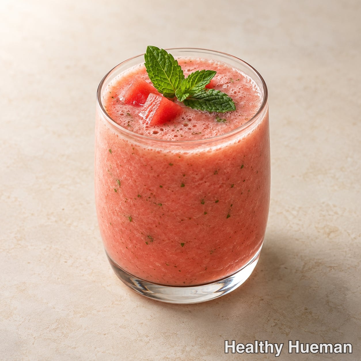 Watermelon mint curd smoothie